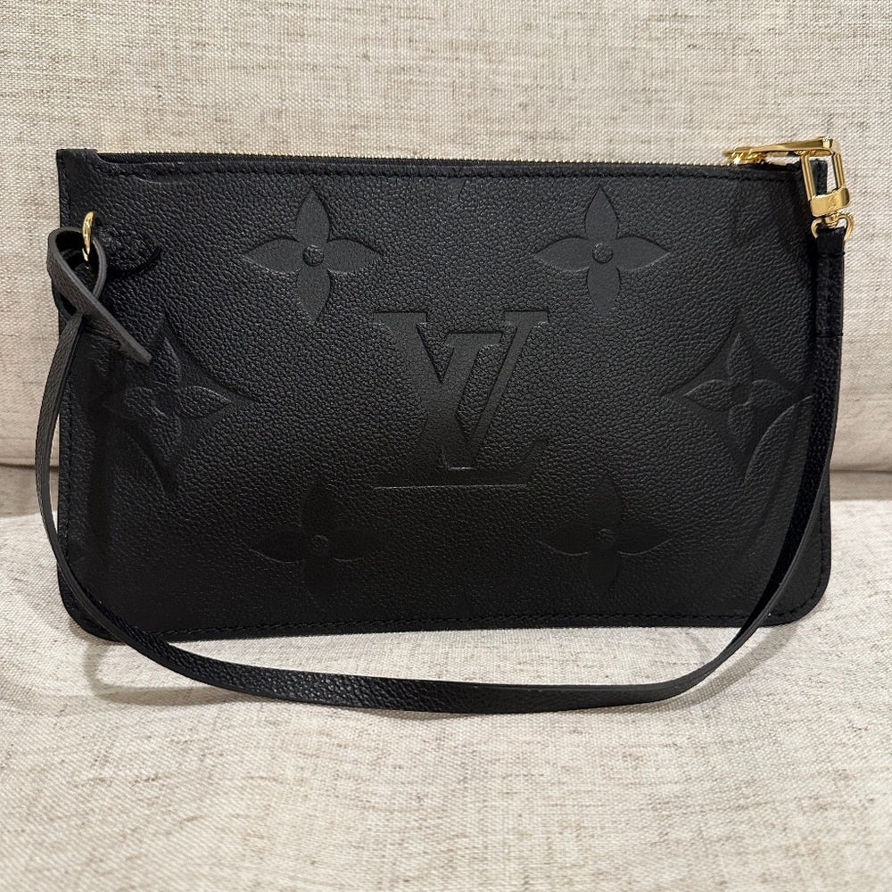 SOLD- LOUIS VUITTON Empreinte Monogram Giant Neverfull Pochette